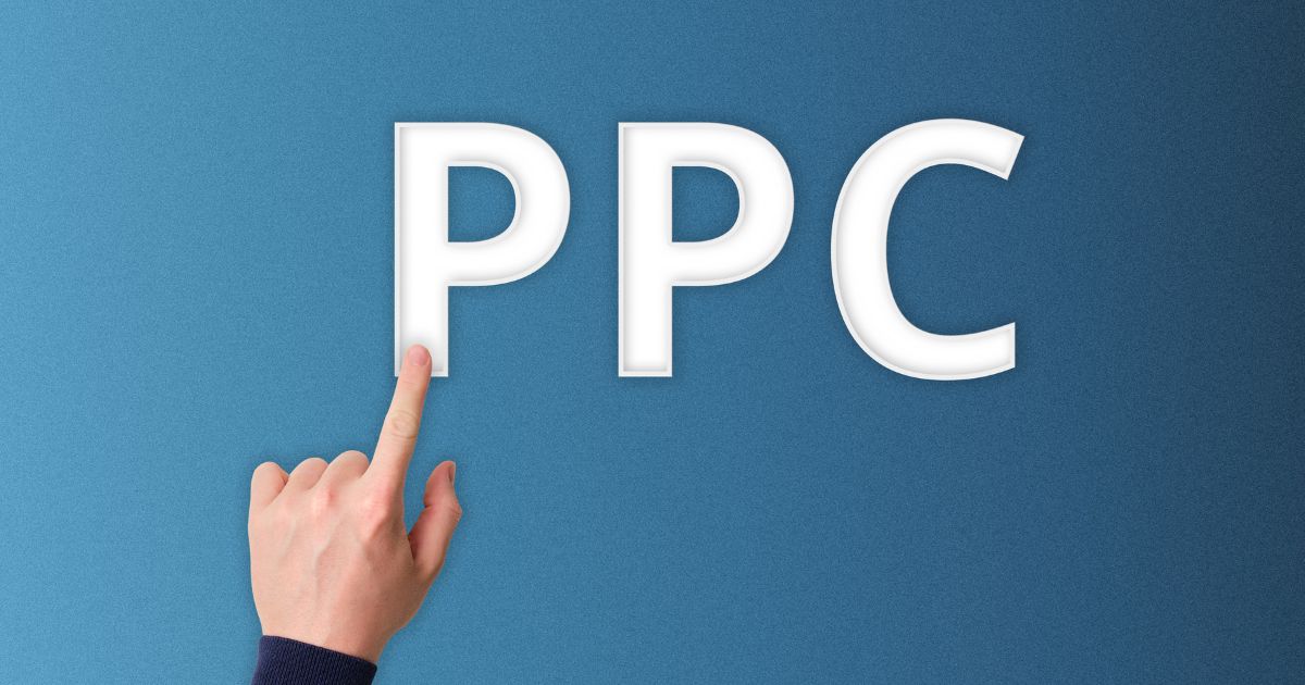 PPC with finger pointing at it